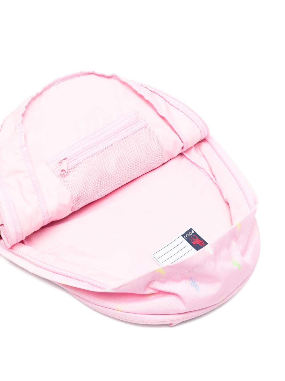 Zaino per bambina Polo Ralph Lauren Kids rosa con fantasia Polo Pony all-over 9AR153 ADG Ralph Lauren kids