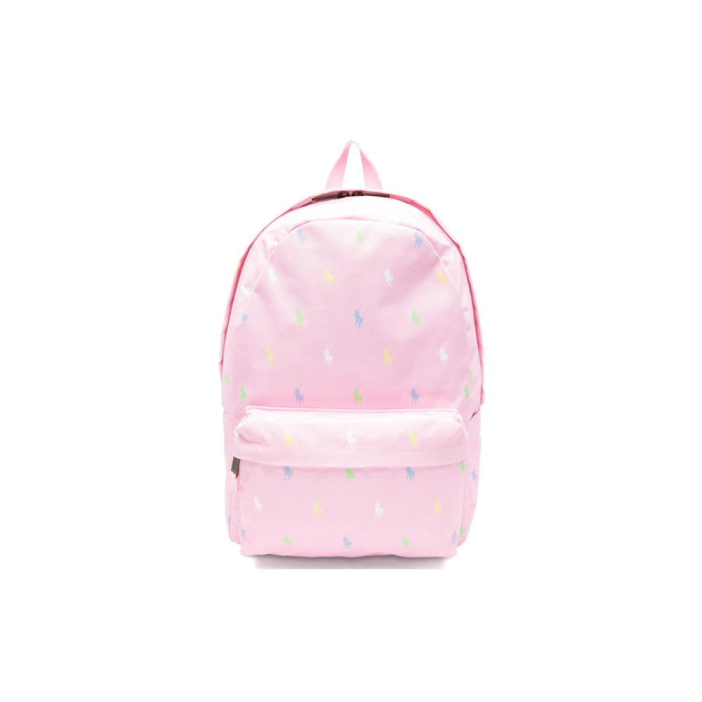 Zaino per bambina Polo Ralph Lauren Kids rosa con fantasia Polo Pony all-over 9AR153 ADG Ralph Lauren kids