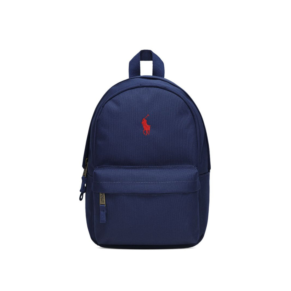 Zaino per bambino Polo Ralph Lauren Kids blu con ricamo Polo Pony 9AR187 BCV Ralph Lauren kids