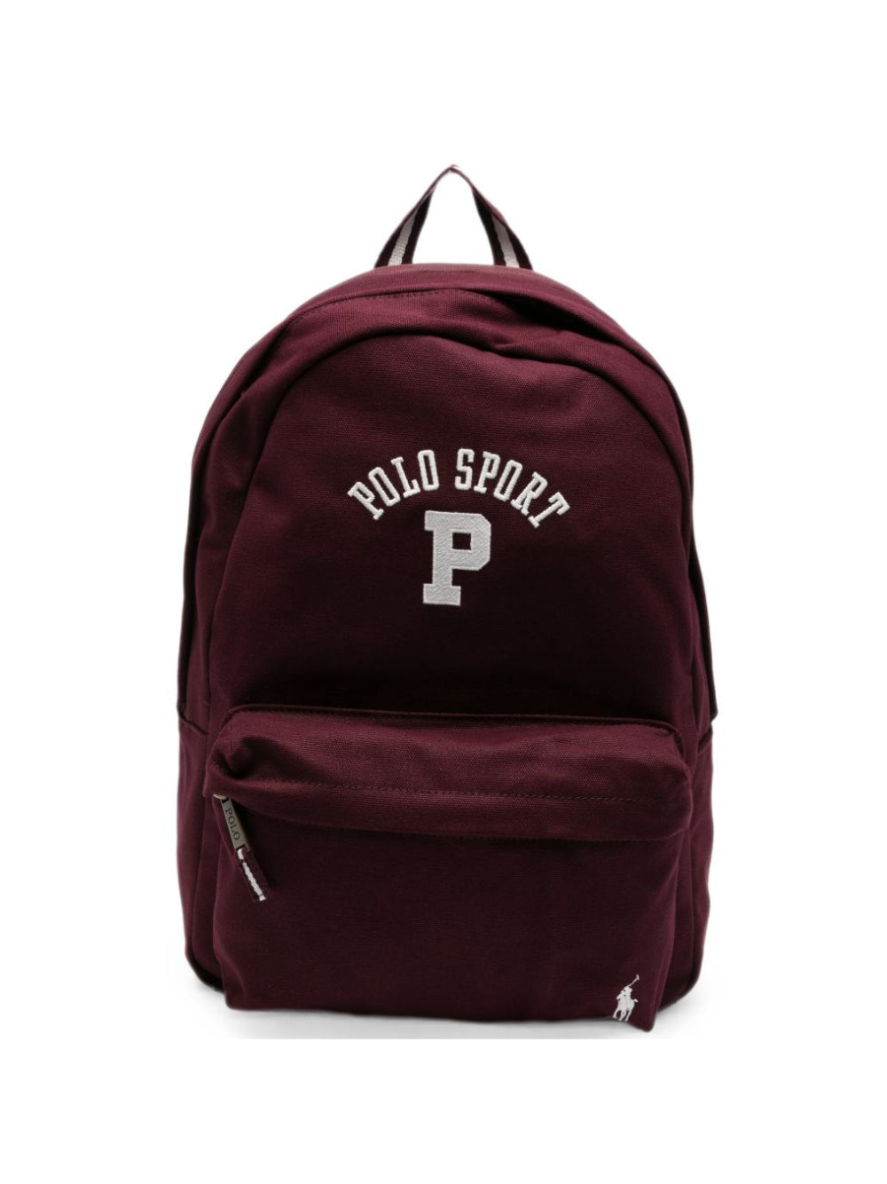 Zaino per bambini Ralph Lauren Kids bordeaux con stampa logo sul davanti 9AR195 R4S Ralph Lauren kids