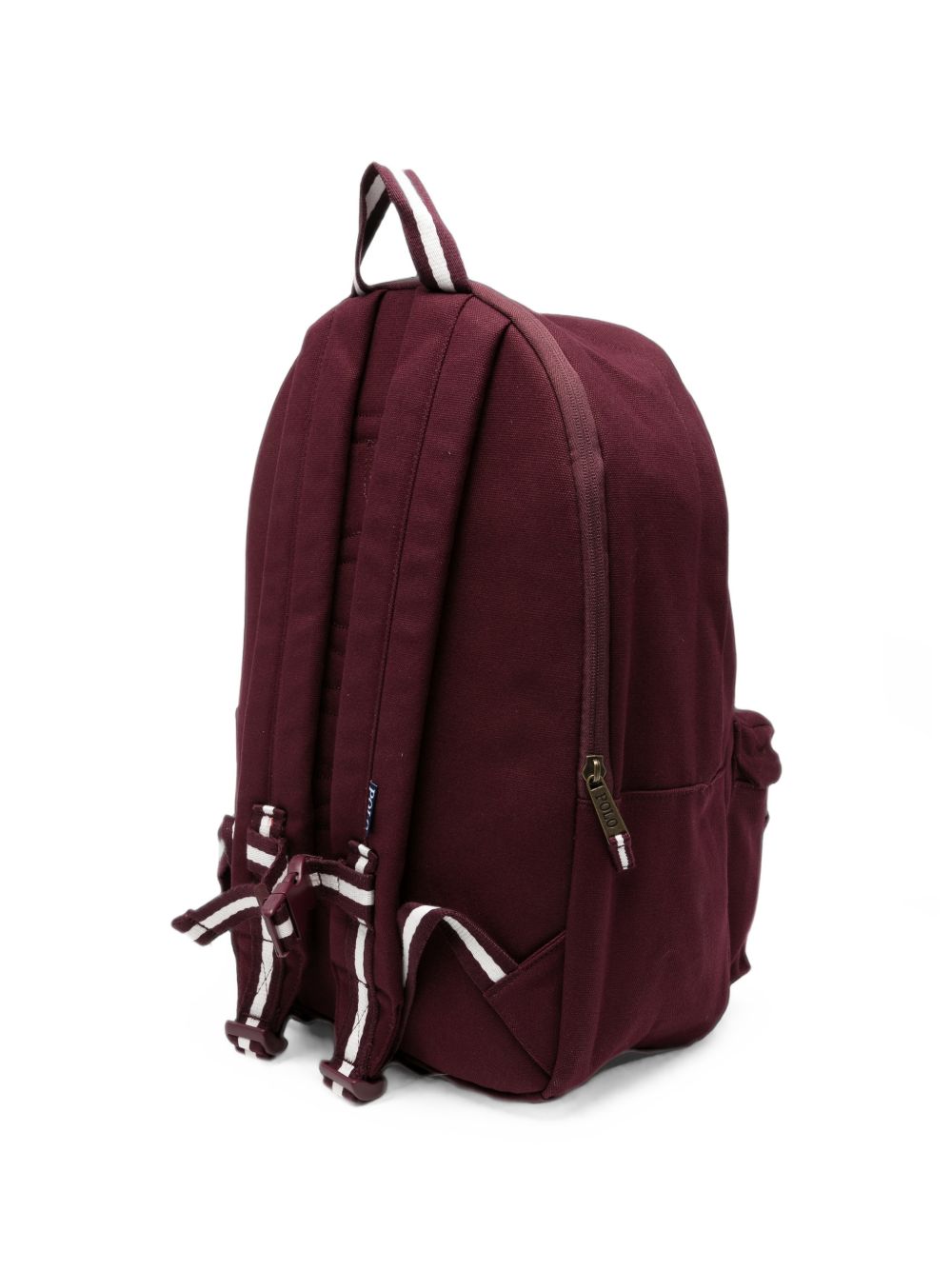 Zaino per bambini Ralph Lauren Kids bordeaux con stampa logo sul davanti 9AR195 R4S Ralph Lauren kids