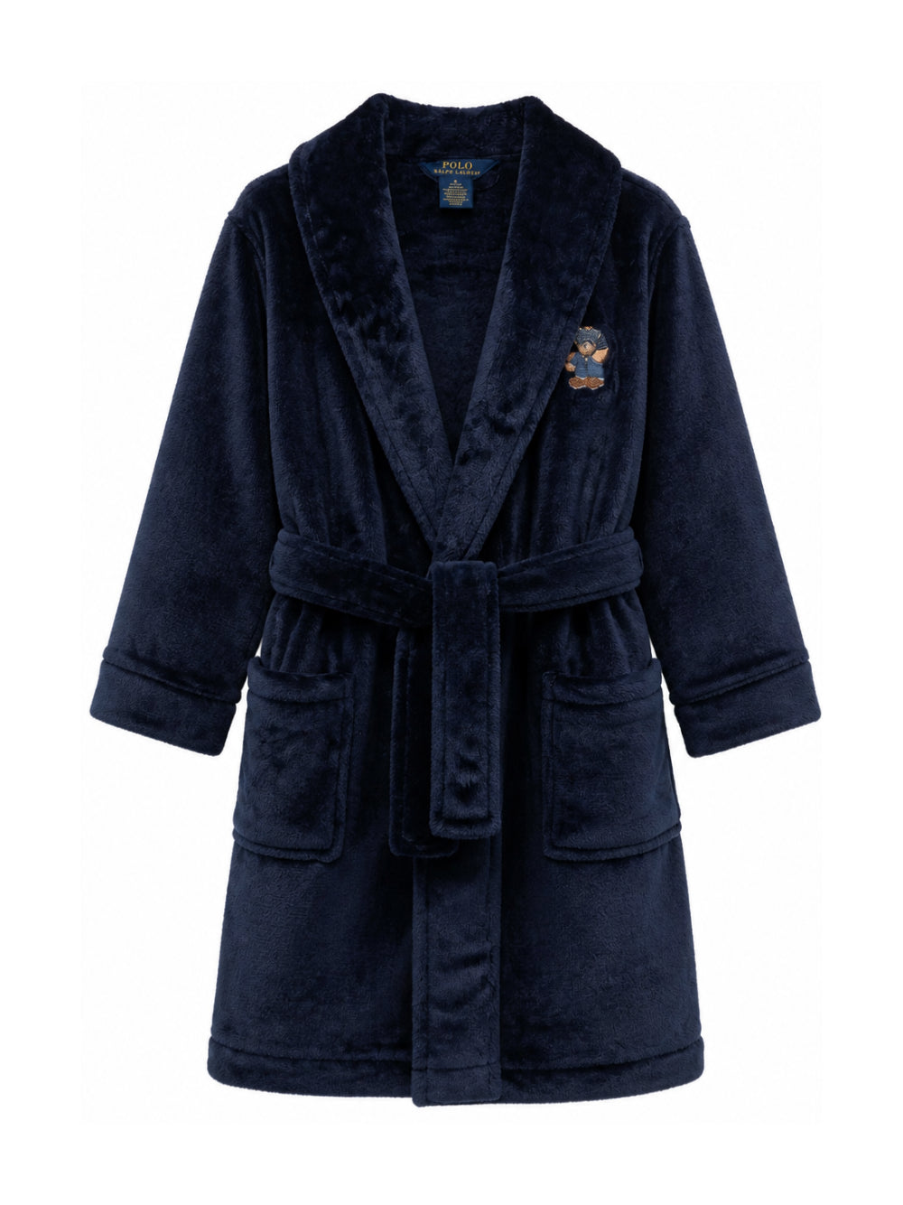 Vestaglia per bambino Polo Ralph Lauren Kids blu con motivo Polo Bear P0042 BCV Ralph Lauren kids