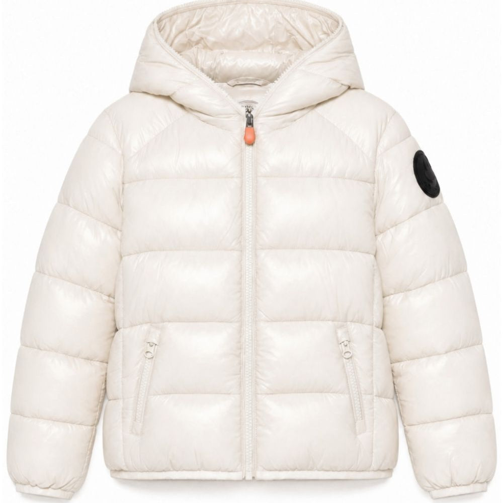 Giubbino per bambini Save The Duck Kids bianco con design trapuntato J31280B LOVE21 00002 SAVE THE DUCK KIDS