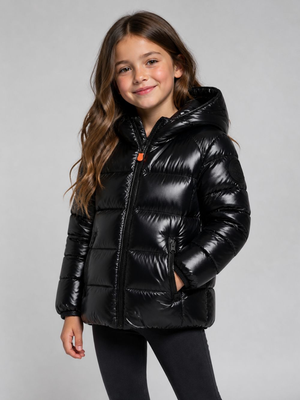 Giubbino per bambini Save The Duck Kids nero con design trapuntato J31280B LOVE21 10000 SAVE THE DUCK KIDS