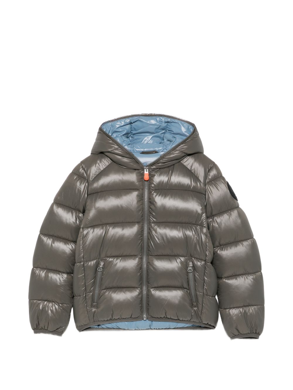 Giubbino per bambino Save The Duck Kids grigio lucido con cappuccio J31280B LOVE21 10044 SAVE THE DUCK KIDS