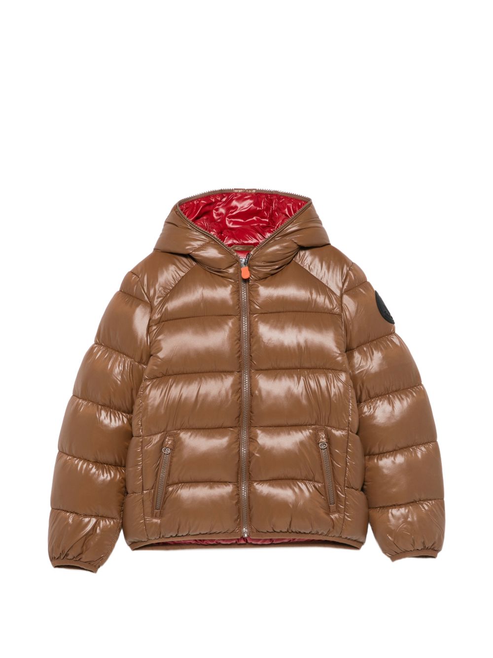 Giubbino per bambino Save The Duck Kids marrone lucido con deisgn trapuntato J31280B LOVE21 40054 SAVE THE DUCK KIDS