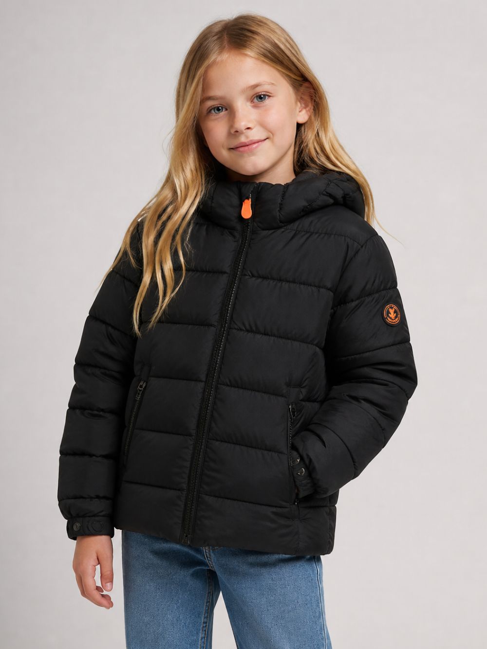 Giubbino per bambino Save The Duck Kids nero design imbottito con finitura trapuntata J35560B MIRO23 10000 SAVE THE DUCK KIDS