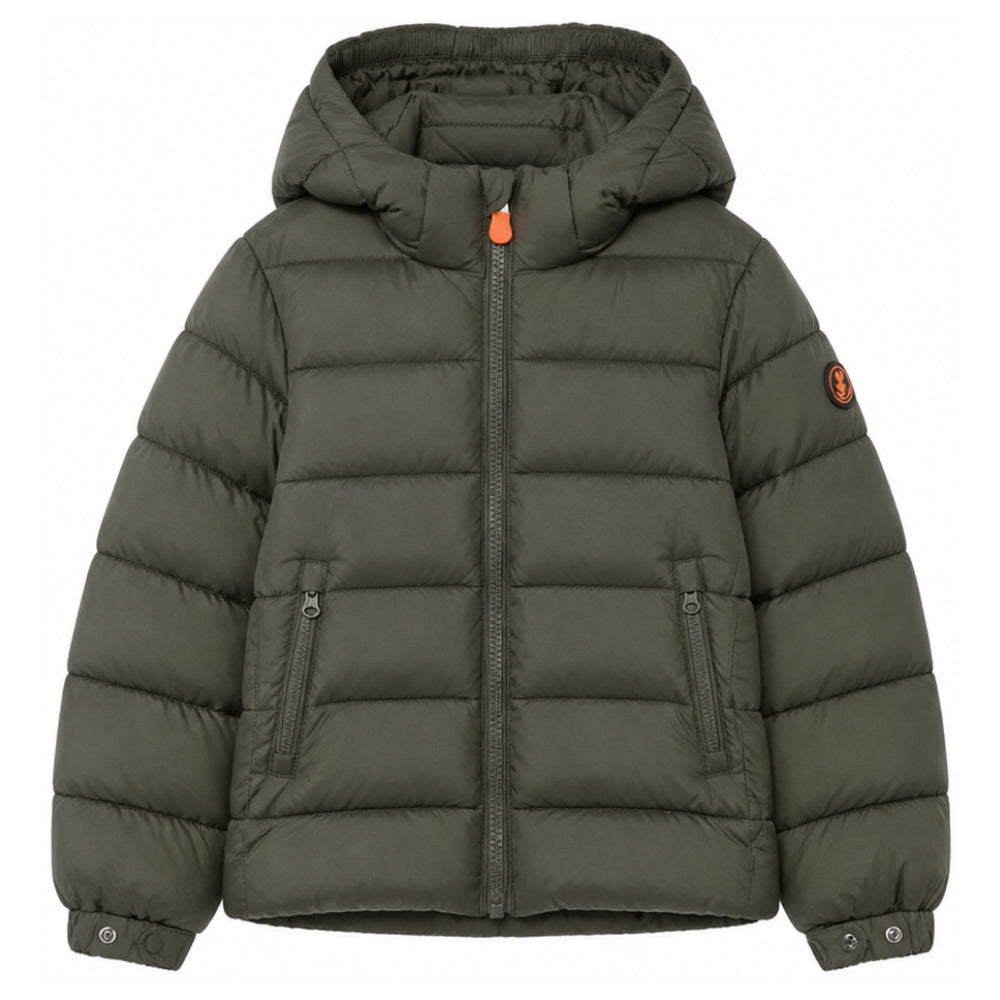 Giubbino per bambino Save The Duck Kids verde cachi con design imbottito J35560B MIRO23 50012 SAVE THE DUCK KIDS