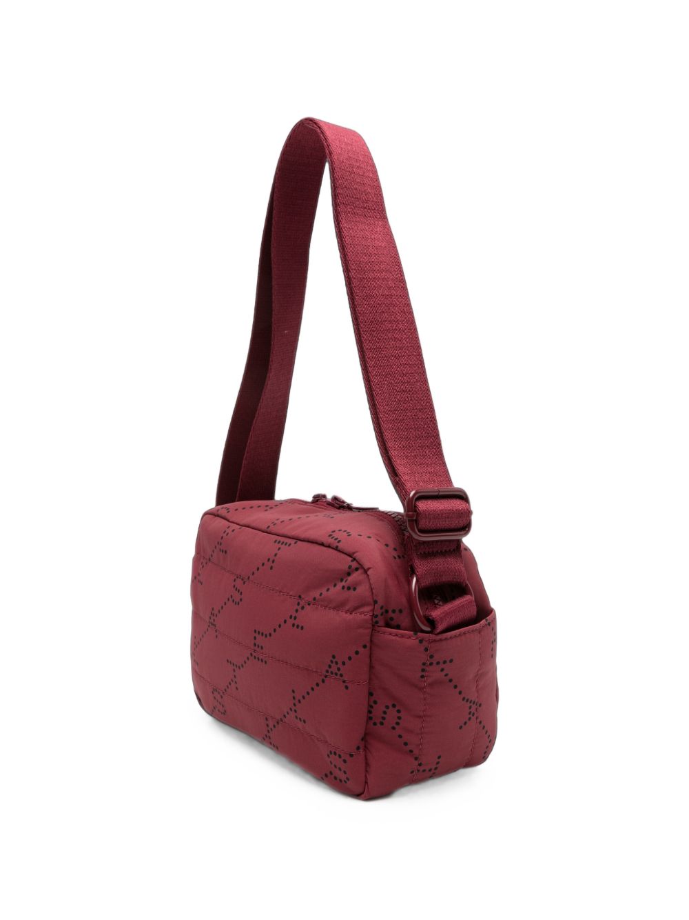 Borsa a spalla per bambina Stella McCartney Kids bordeaux con stampa logo TY0538 Z3652 416NE STELLA McCARTNEY KIDS