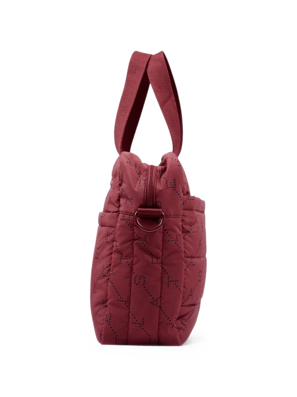 Borsa fasciatoio per neonati Stella McCartney Kids bordeaux trapuntata con tappetino per il cambio e logo TY0548 Z3652 416NE STELLA McCARTNEY KIDS