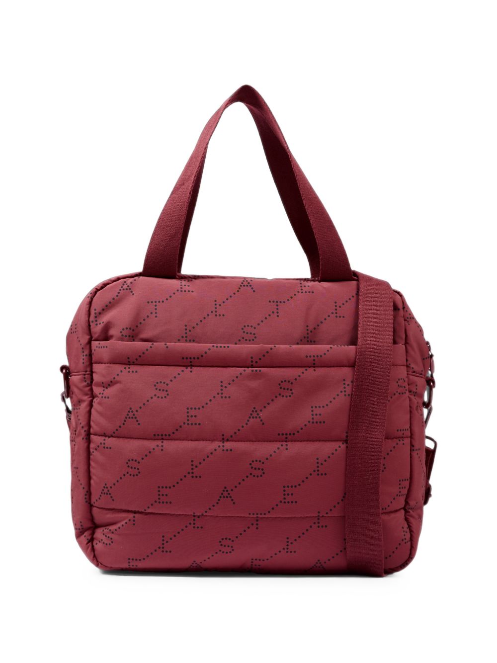 Borsa fasciatoio per neonati Stella McCartney Kids bordeaux trapuntata con tappetino per il cambio e logo TY0548 Z3652 416NE STELLA McCARTNEY KIDS
