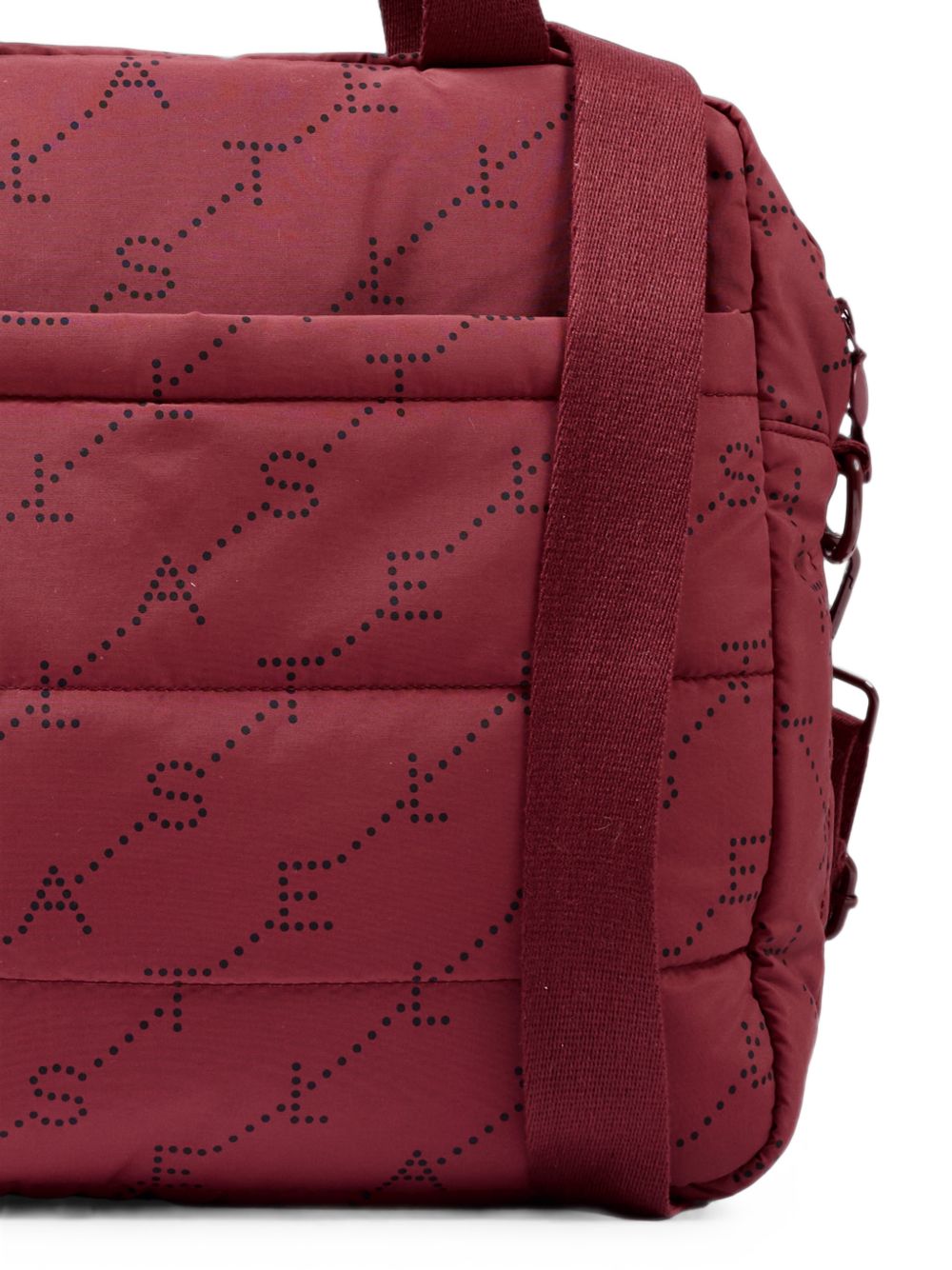 Borsa fasciatoio per neonati Stella McCartney Kids bordeaux trapuntata con tappetino per il cambio e logo TY0548 Z3652 416NE STELLA McCARTNEY KIDS