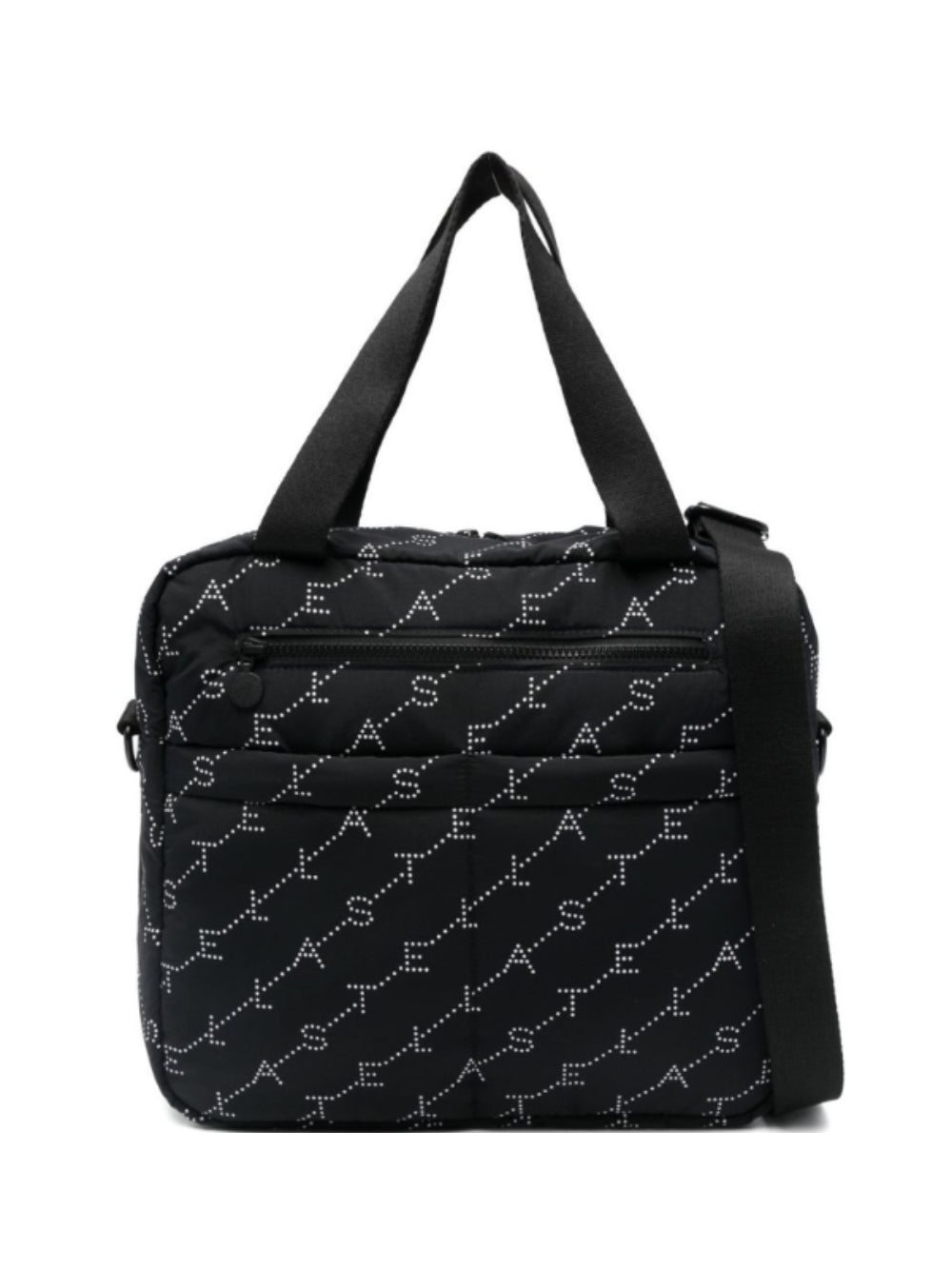Borsa fasciatoio per neonati Stella McCartney Kids nera trapuntata con tappetino per il cambio e logo TY0548 Z3652 930BC STELLA McCARTNEY KIDS