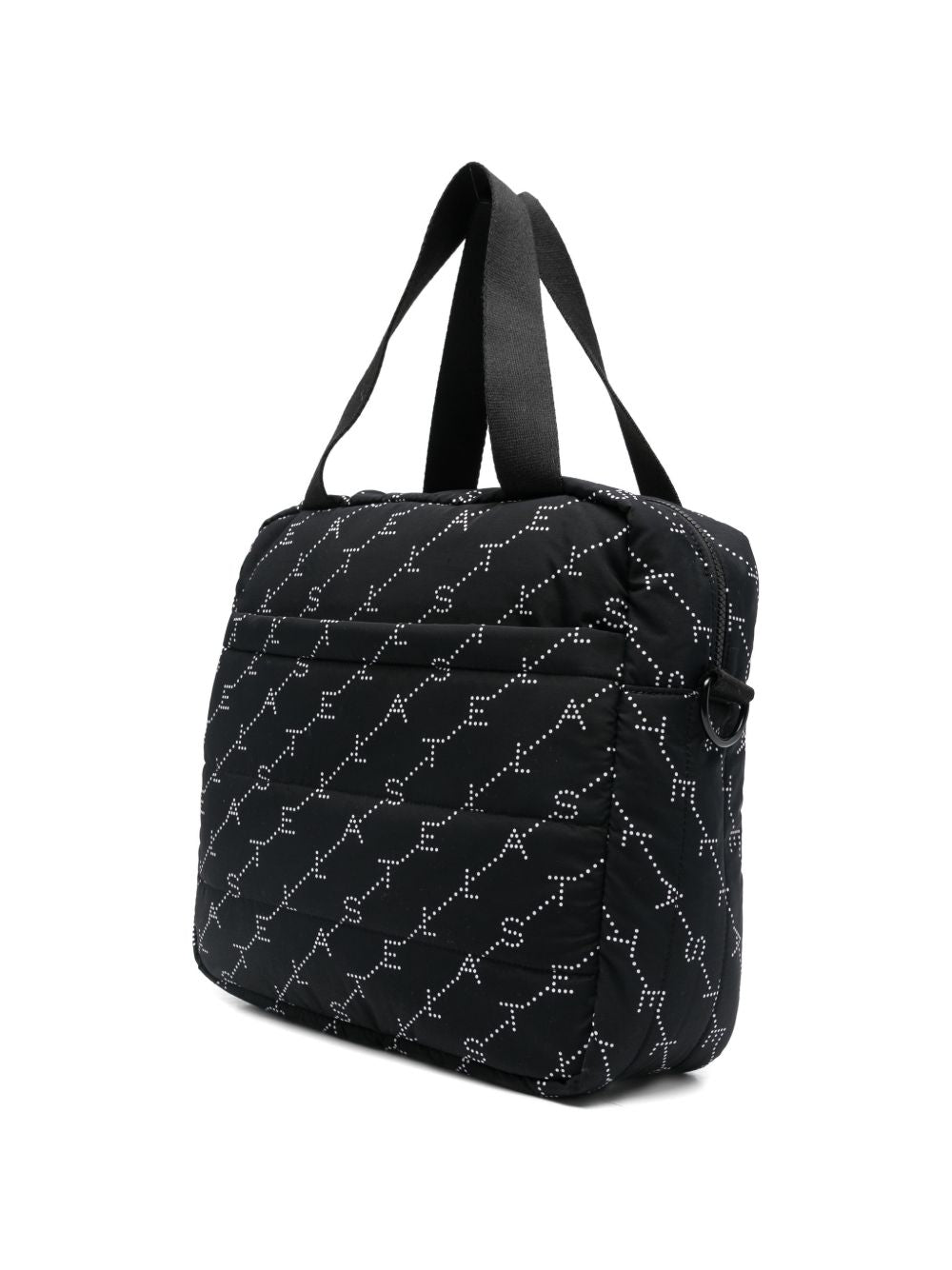 Borsa fasciatoio per neonati Stella McCartney Kids nera trapuntata con tappetino per il cambio e logo TY0548 Z3652 930BC STELLA McCARTNEY KIDS