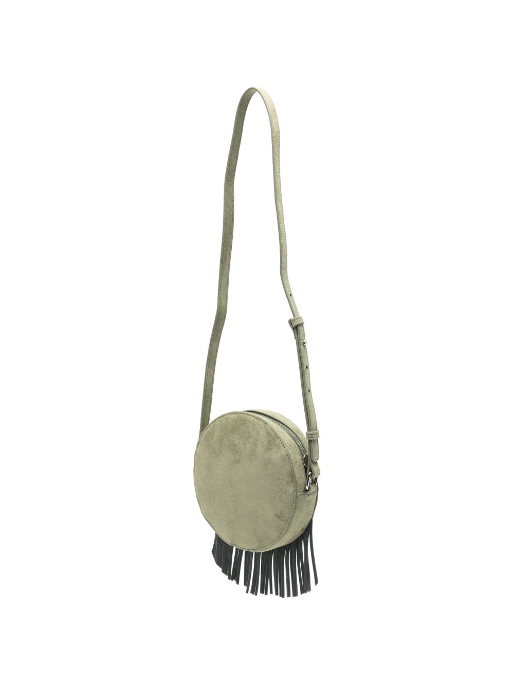 Borsa a spalla per bambina Stella McCartney Kids verde con ricamo e frange TZ0A68 Z4048 70G STELLA McCARTNEY KIDS