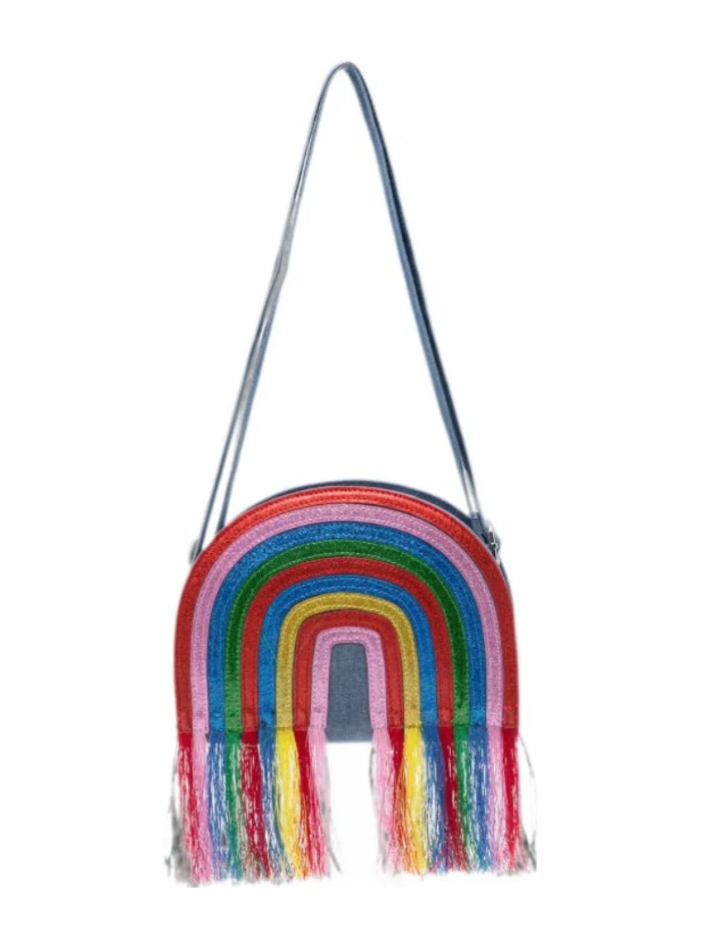 Borsa per bambina Stella McCartney Kids in denim con motivo arcobaleno TZ0B18 Z4161 606 STELLA McCARTNEY KIDS