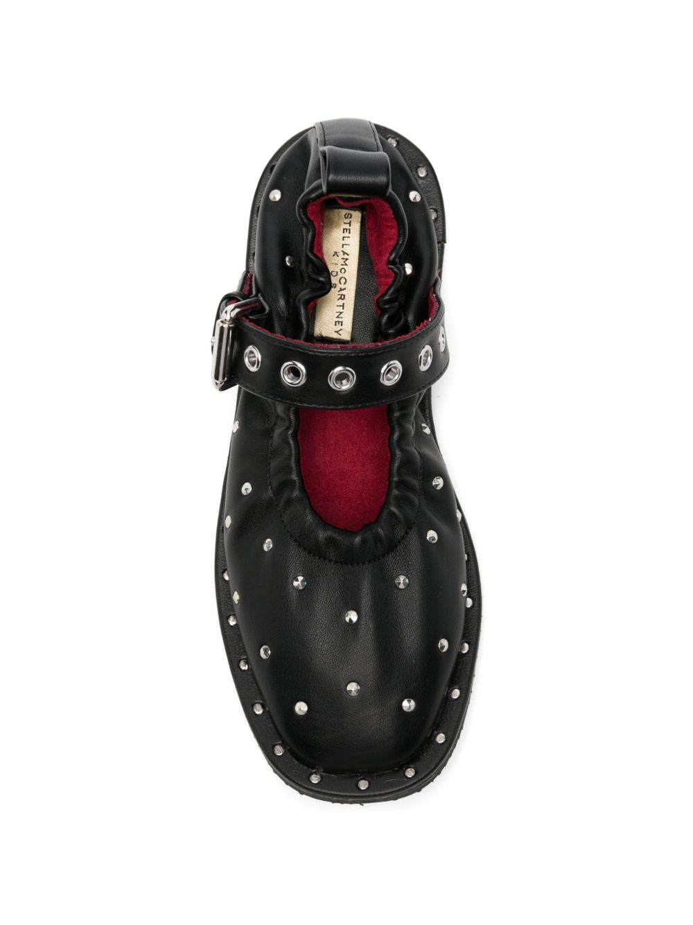 Ballerine per bambina Stella McCartney Kids nere con dettaglio con borchie color argento TZ0C66 Z4116 930 STELLA McCARTNEY KIDS