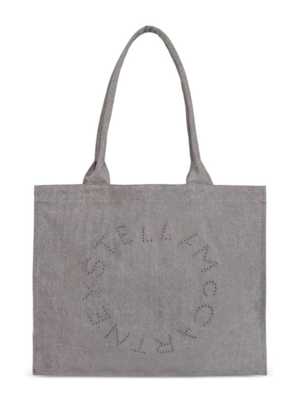Borsa tote per bambina Stella McCartney Kids grigia con logo traforato TZ0D08 Z4162 909 STELLA McCARTNEY KIDS