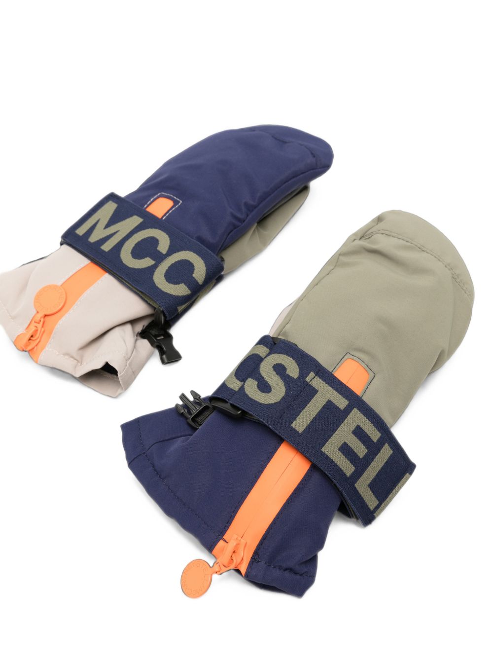 Muffole per bambino Stella McCartney Kids blu con logo<BR/> TZ0P49 Z0432 999 STELLA McCARTNEY KIDS