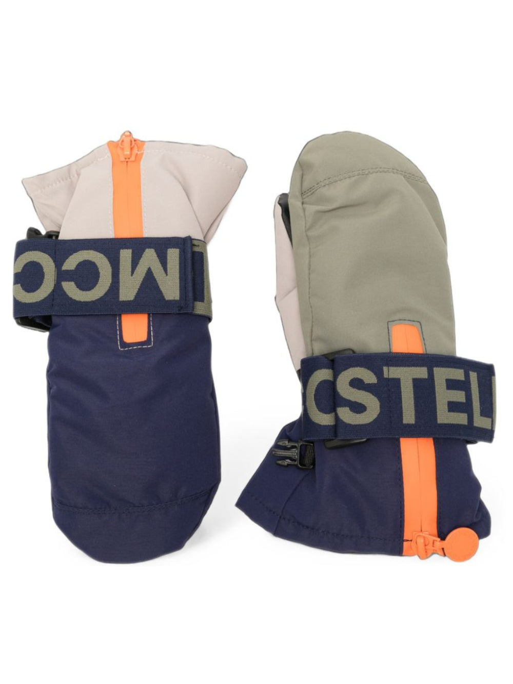 Muffole per bambino Stella McCartney Kids blu con logo<BR/> TZ0P49 Z0432 999 STELLA McCARTNEY KIDS