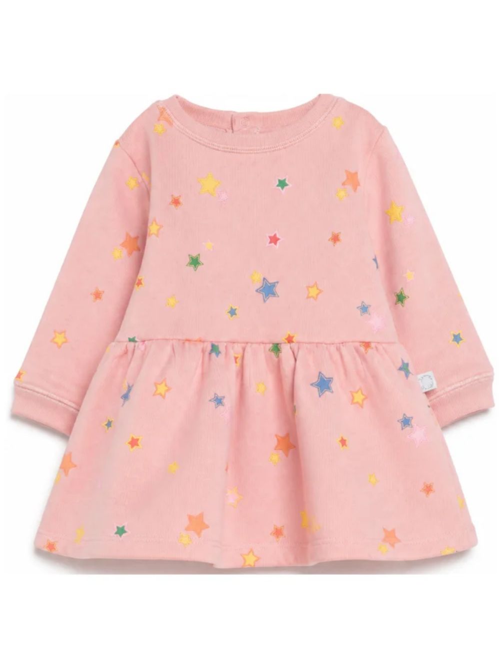 Abito per neonata Stella McCartney Kids rosa con stampa grafica stelle TZ1030 Z4021 507MC STELLA McCARTNEY KIDS