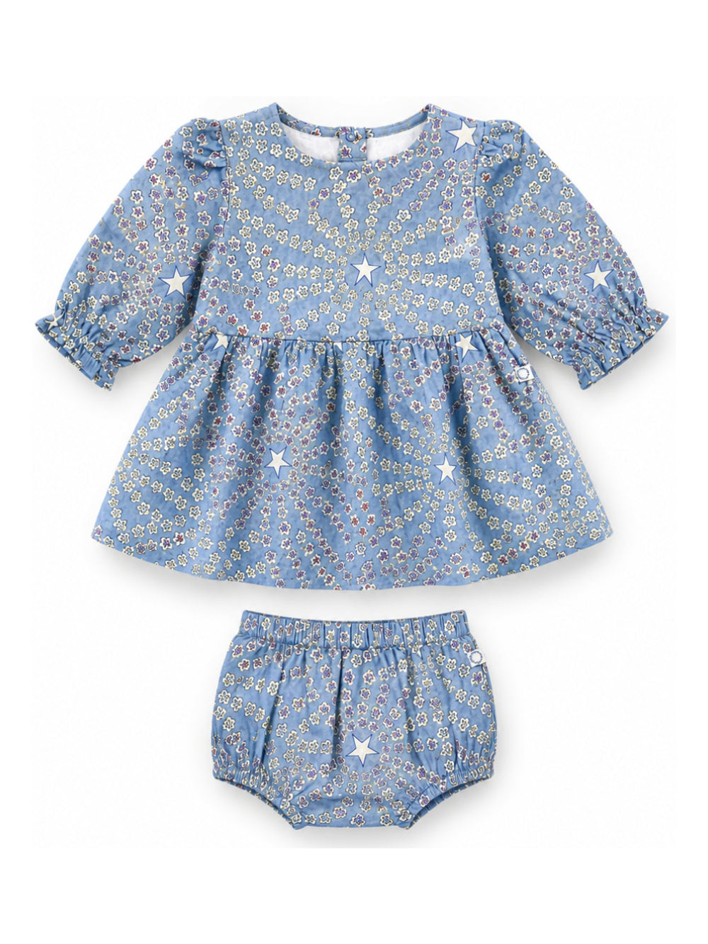Abito svasato per neonata Stella McCartney Kids azzurro con stampa TZ1070 Z3861 61EMC STELLA McCARTNEY KIDS