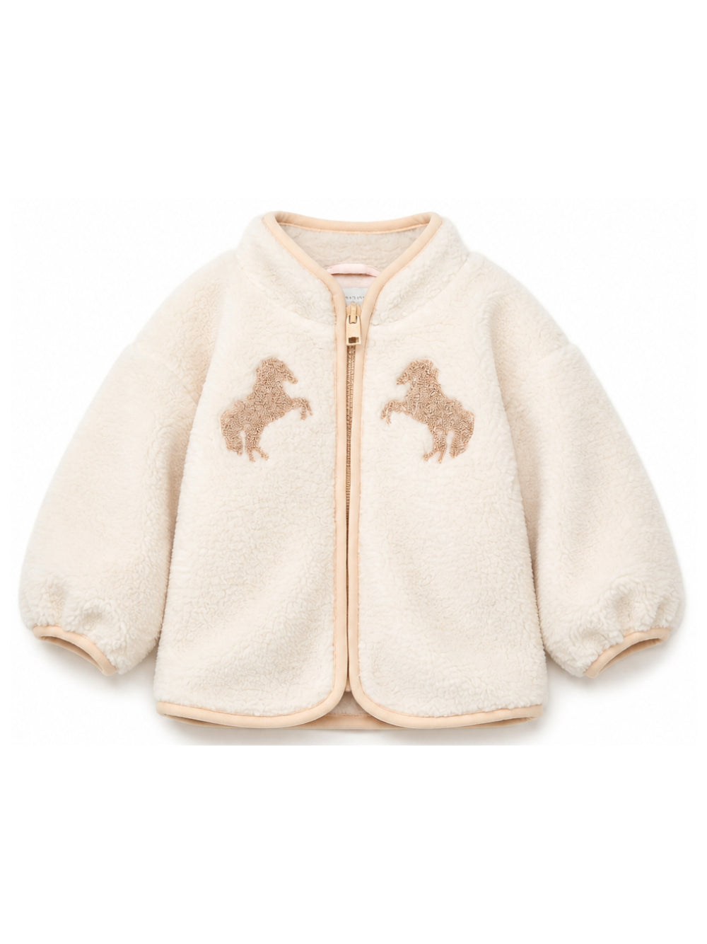 Giacca per neonati Stella McCartney Kids beige con applicazione TZ2057 Z0506 193 STELLA McCARTNEY KIDS