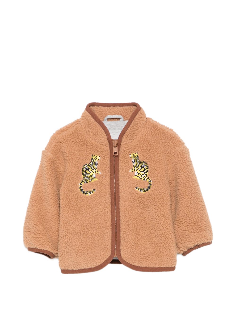 Giacca per neonato Stella McCartney Kids beige con ricamo leopardato TZ2357 Z0506 362 STELLA McCARTNEY KIDS
