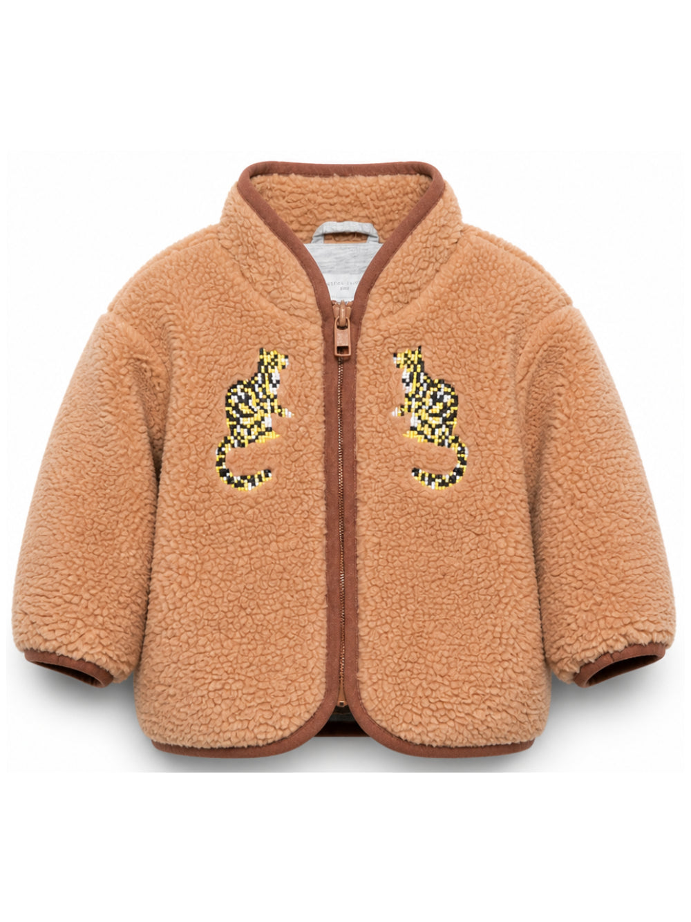 Giacca per neonato Stella McCartney Kids beige con ricamo leopardato TZ2357 Z0506 362 STELLA McCARTNEY KIDS