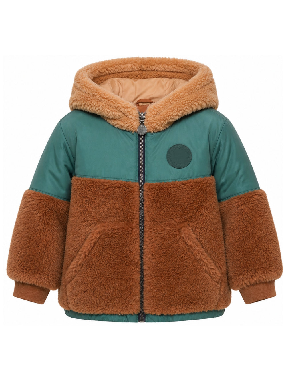 Giacca per bambino Stella McCartney Kids multicolore con inserti in pile e cappuccio TZ2H77 Z4058 999 STELLA McCARTNEY KIDS