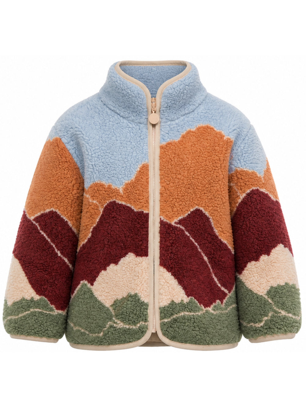 Giubbino per bambino Stella McCartney Kids multicolore con trama effetto lana TZ2H87 Z4059 999 STELLA McCARTNEY KIDS