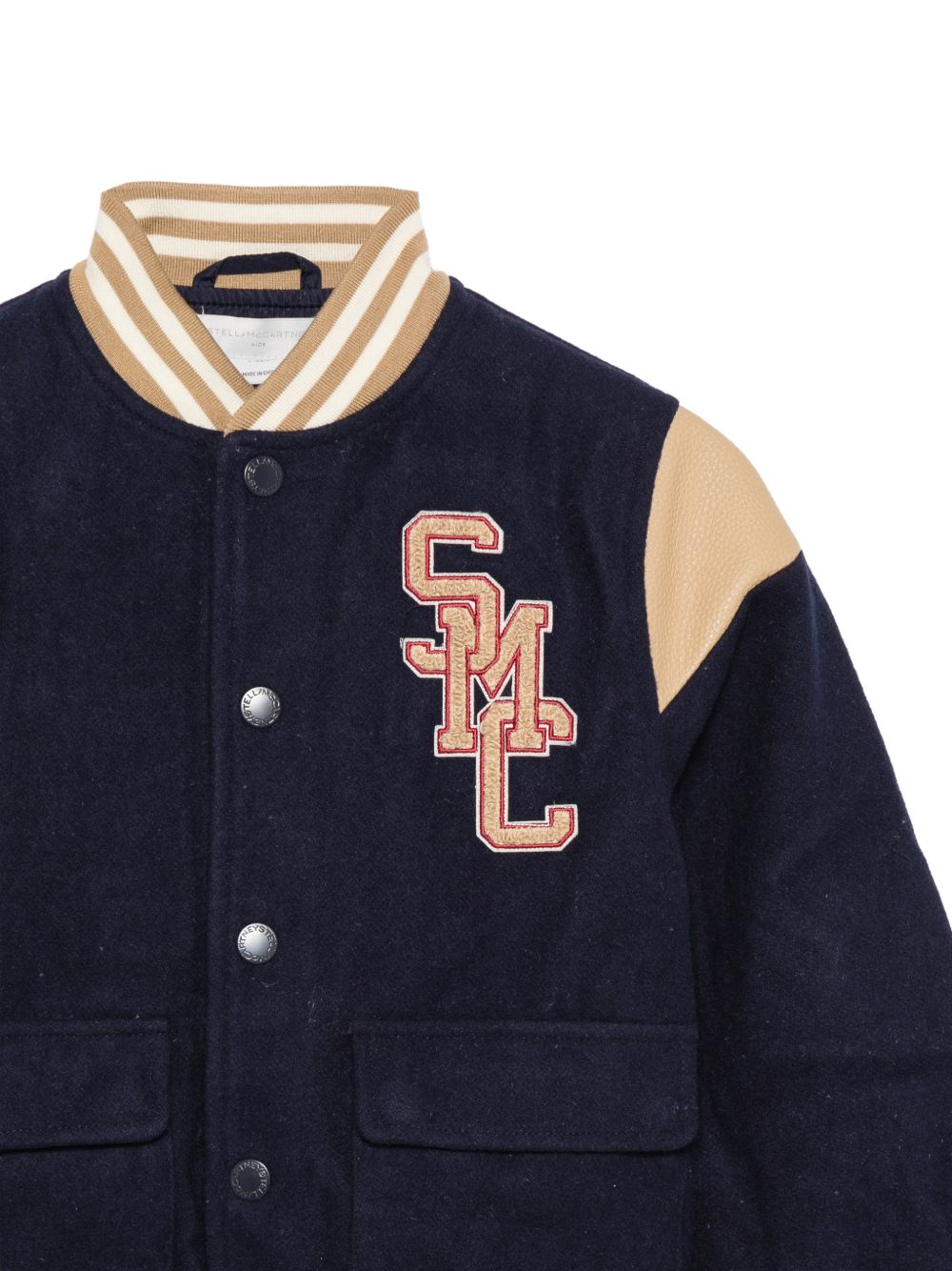 Giacca per bambino Stella McCartney Kids blu in stile college TZ2I17 Z4071 61L STELLA McCARTNEY KIDS