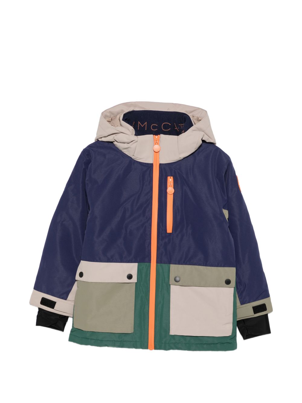 Piumino per bambino Stella McCartney Kids multicolore con design color-block TZ2I77 Z0432 999 STELLA McCARTNEY KIDS