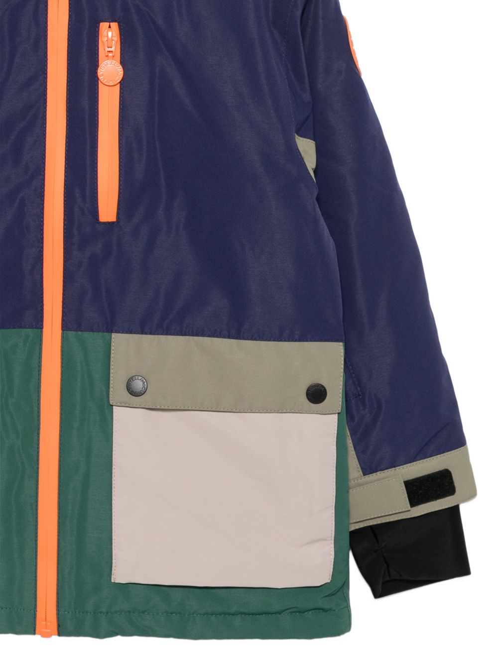 Piumino per bambino Stella McCartney Kids multicolore con design color-block TZ2I77 Z0432 999 STELLA McCARTNEY KIDS