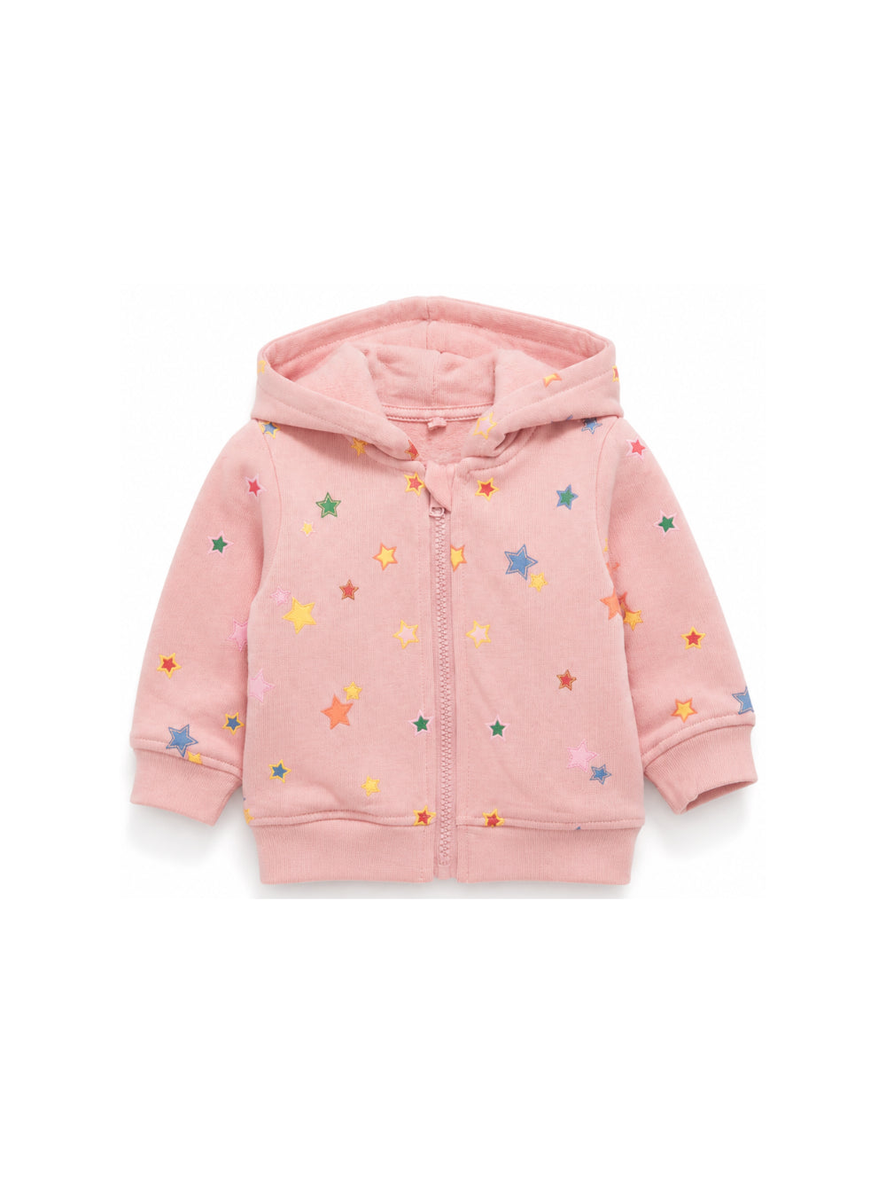 Felpa per neonata Stella McCartney Kids rosa con stampa stelle all-over TZ4020 Z4021 507MC STELLA McCARTNEY KIDS