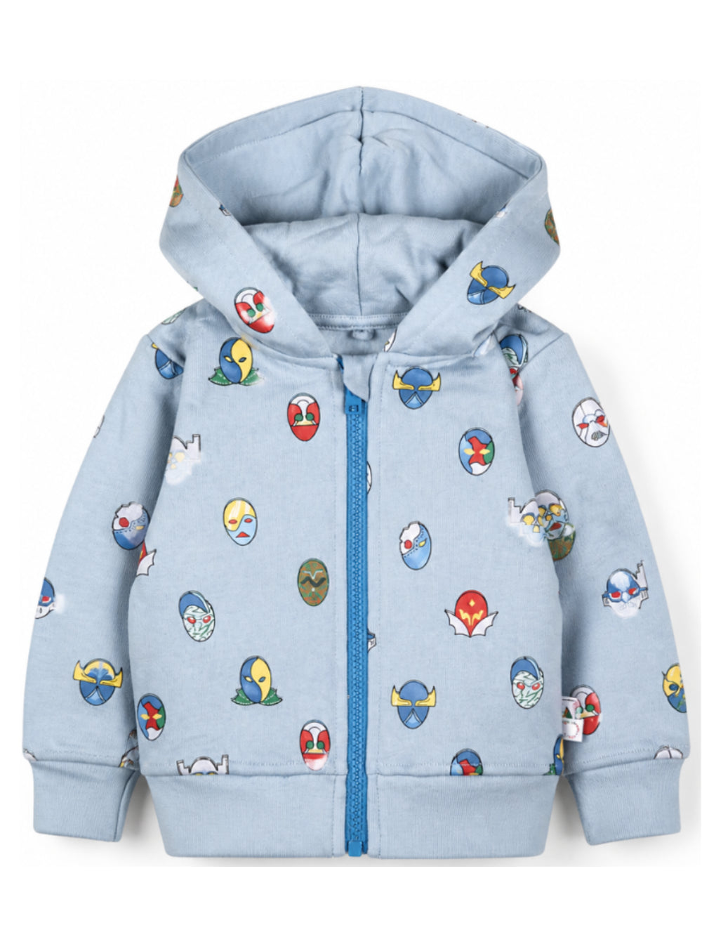 Felpa per neonato Stella McCartney Kids azzurra con stampa grafica all-over TZ4310 Z4012 61EMC STELLA McCARTNEY KIDS