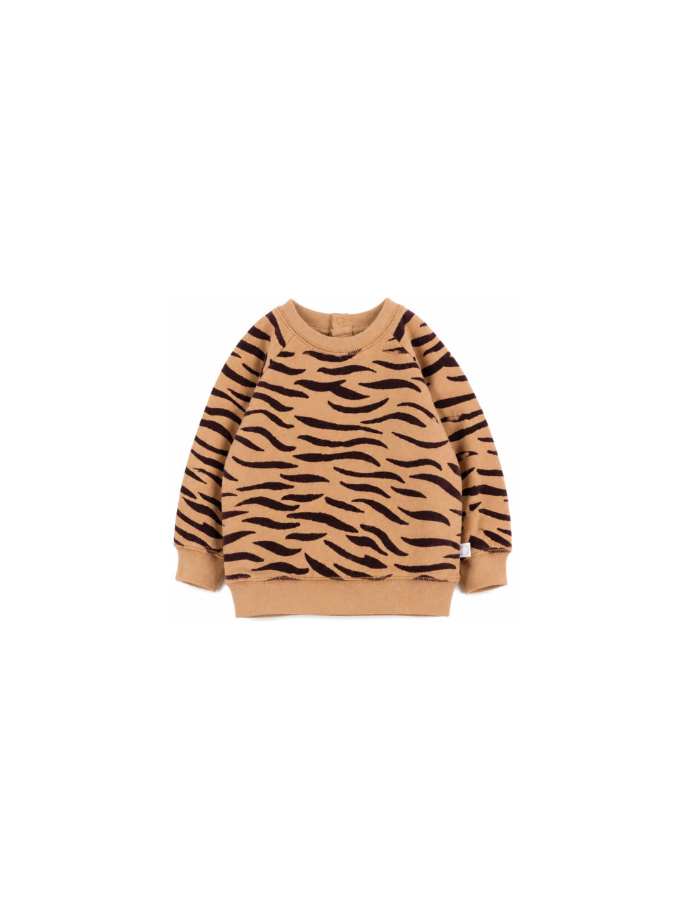 Felpa per neonati Stella McCartney Kids marrone con stampa animalier TZ4370 Z4026 362MA STELLA McCARTNEY KIDS