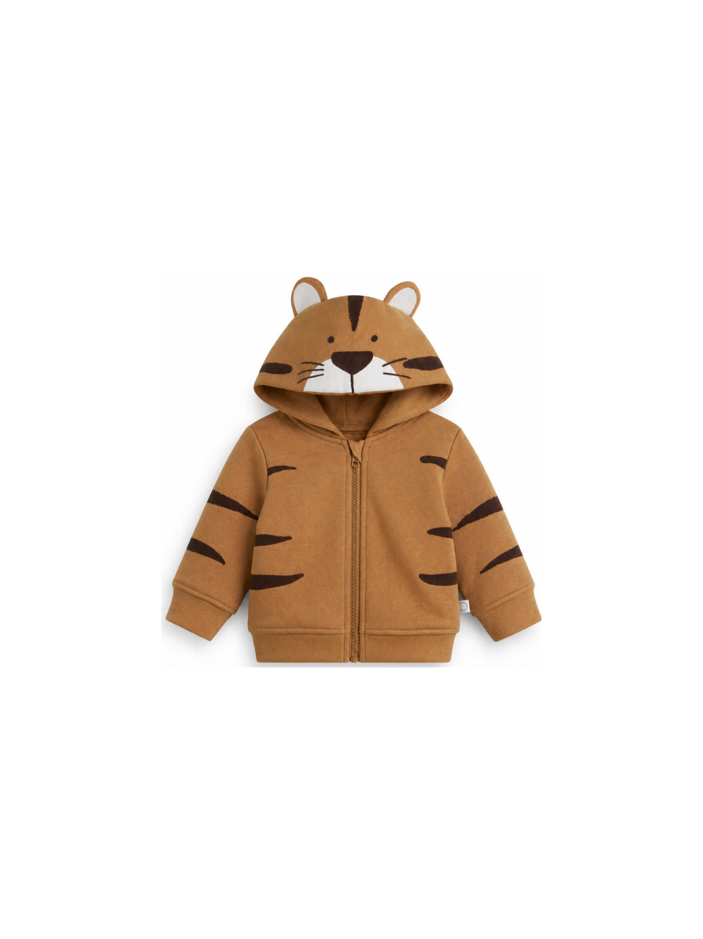 Felpa per neonati Stella McCartney Kids marrone con dettaglio tigre TZ4390 Z3059 362 STELLA McCARTNEY KIDS