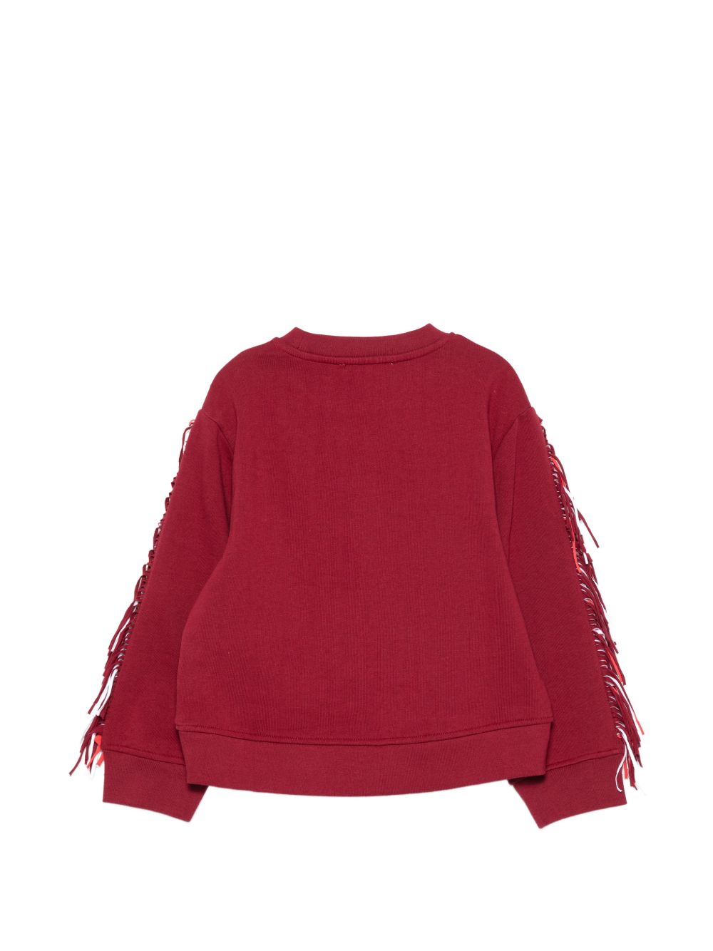 Felpa per bambina Stella McCartney Kids rossa con dettagli con frange TZ4A30 Z3059 416 STELLA McCARTNEY KIDS
