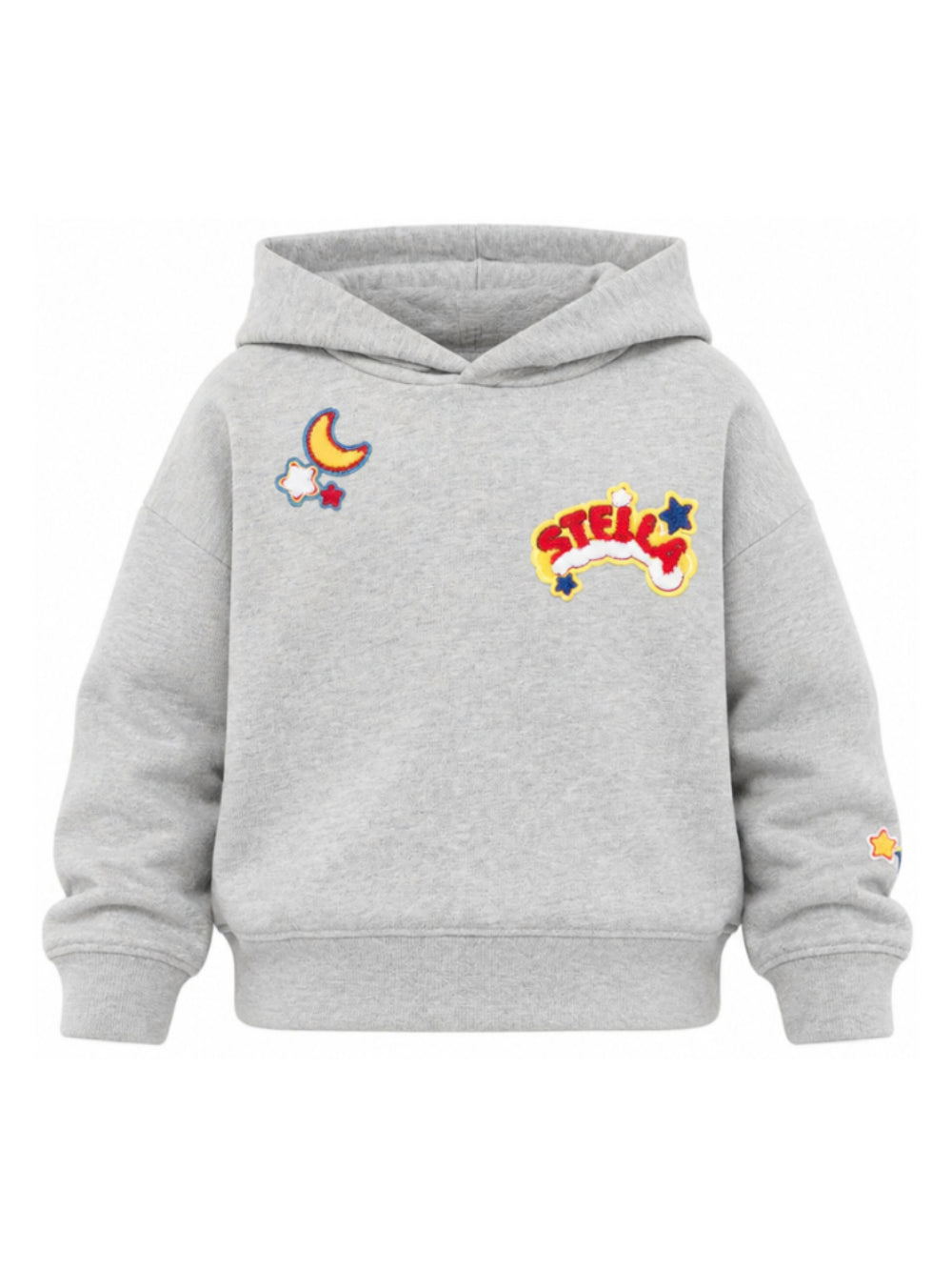 Felpa per bambino Stella McCartney Kids grigia con applicazioni TZ4A70 Z3059 807 STELLA McCARTNEY KIDS