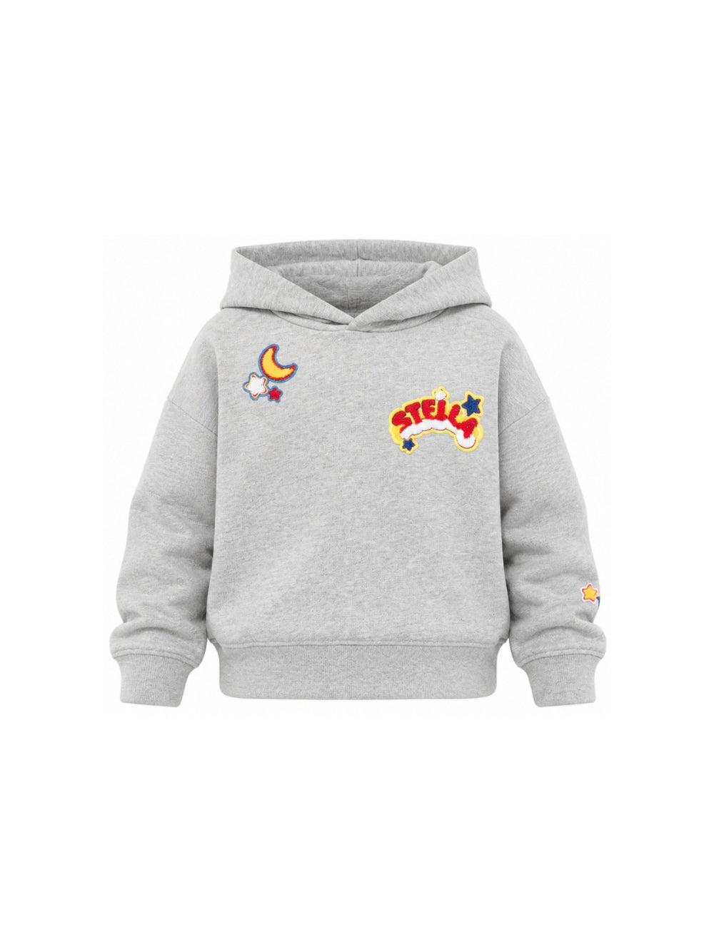 Felpa per bambino Stella McCartney Kids grigia con applicazioni TZ4A70 Z3059 807 STELLA McCARTNEY KIDS