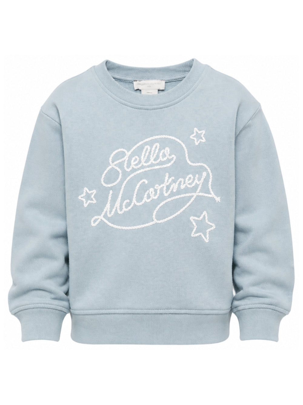 Felpa per bambini Stella McCartney Kids azzurra con ricamo logo TZ4B50 Z3059 61E STELLA McCARTNEY KIDS