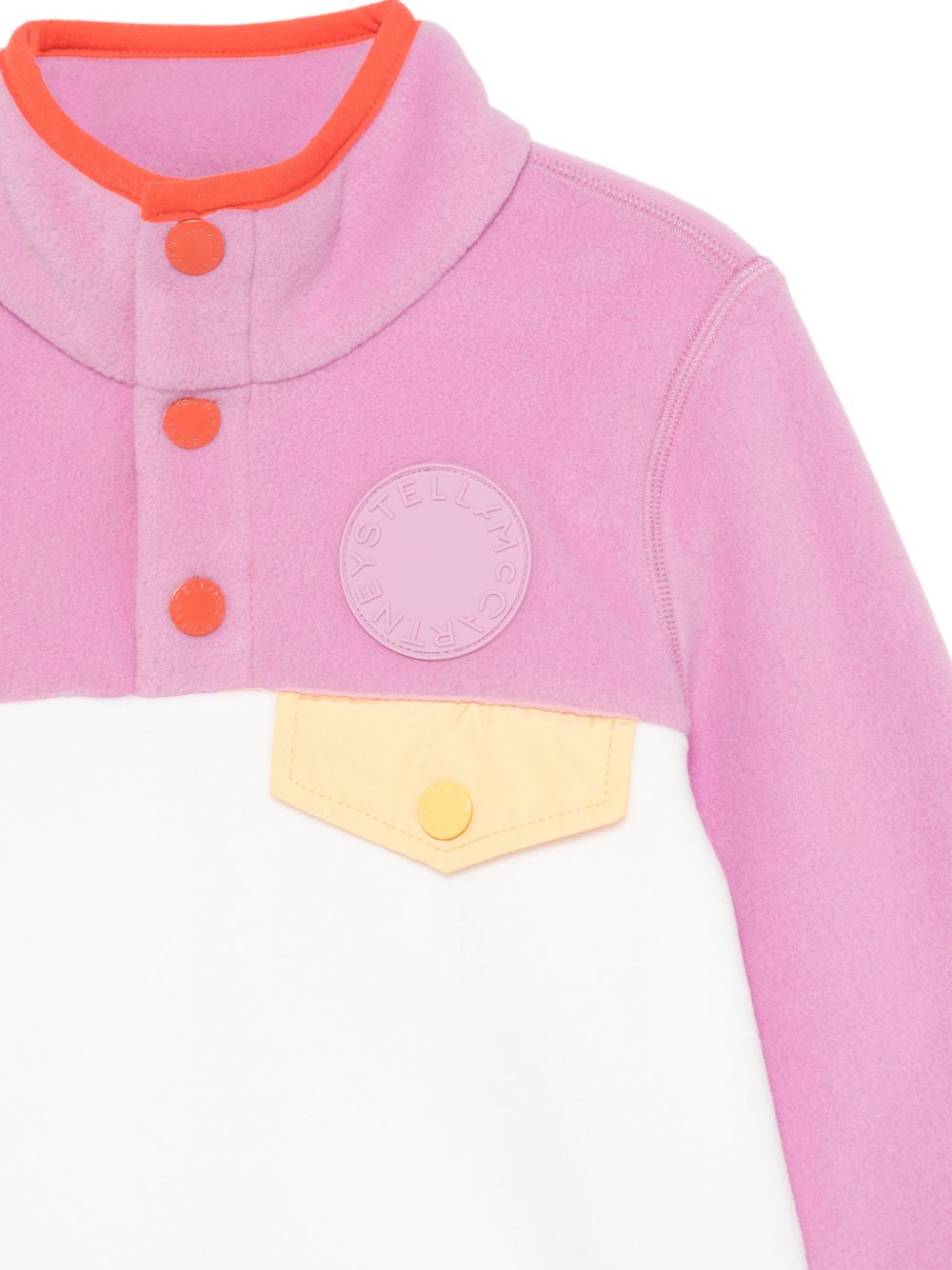 Maglione per bambina Stella McCartney Kids rosa con design color-block TZ4D00 Z3969 50G STELLA McCARTNEY KIDS