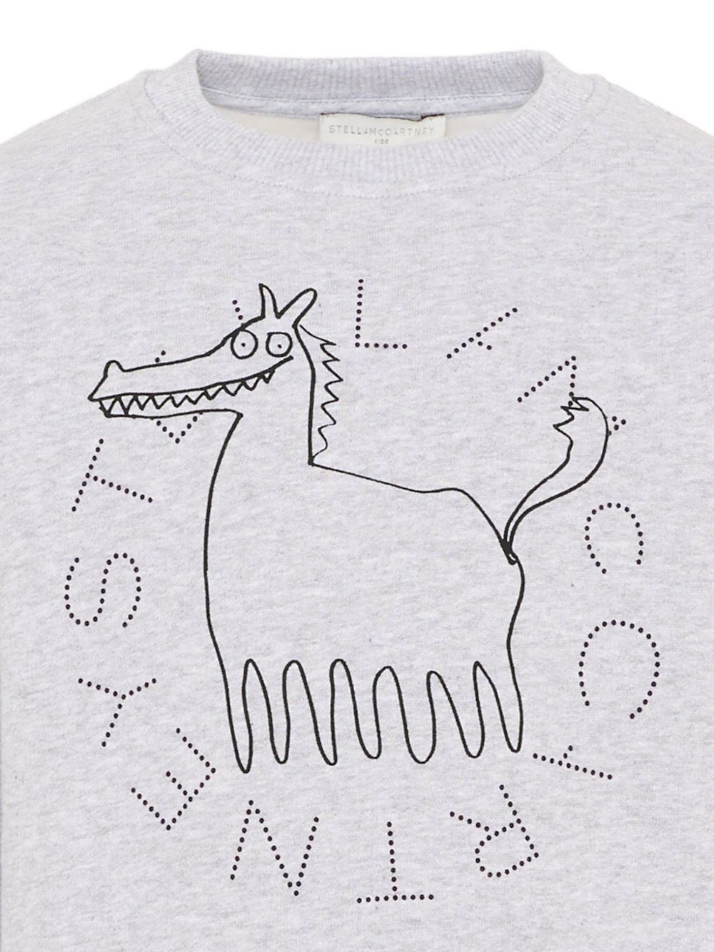 Felpa per bambino Stella McCartney kids grigia con stampa grafica TZ4P60 Z4016 807 STELLA McCARTNEY KIDS