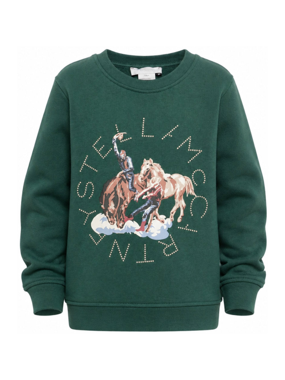 Felpa per bambino Stella McCartney Kids verde con stampa grafica TZ4P90 Z3059 737 STELLA McCARTNEY KIDS