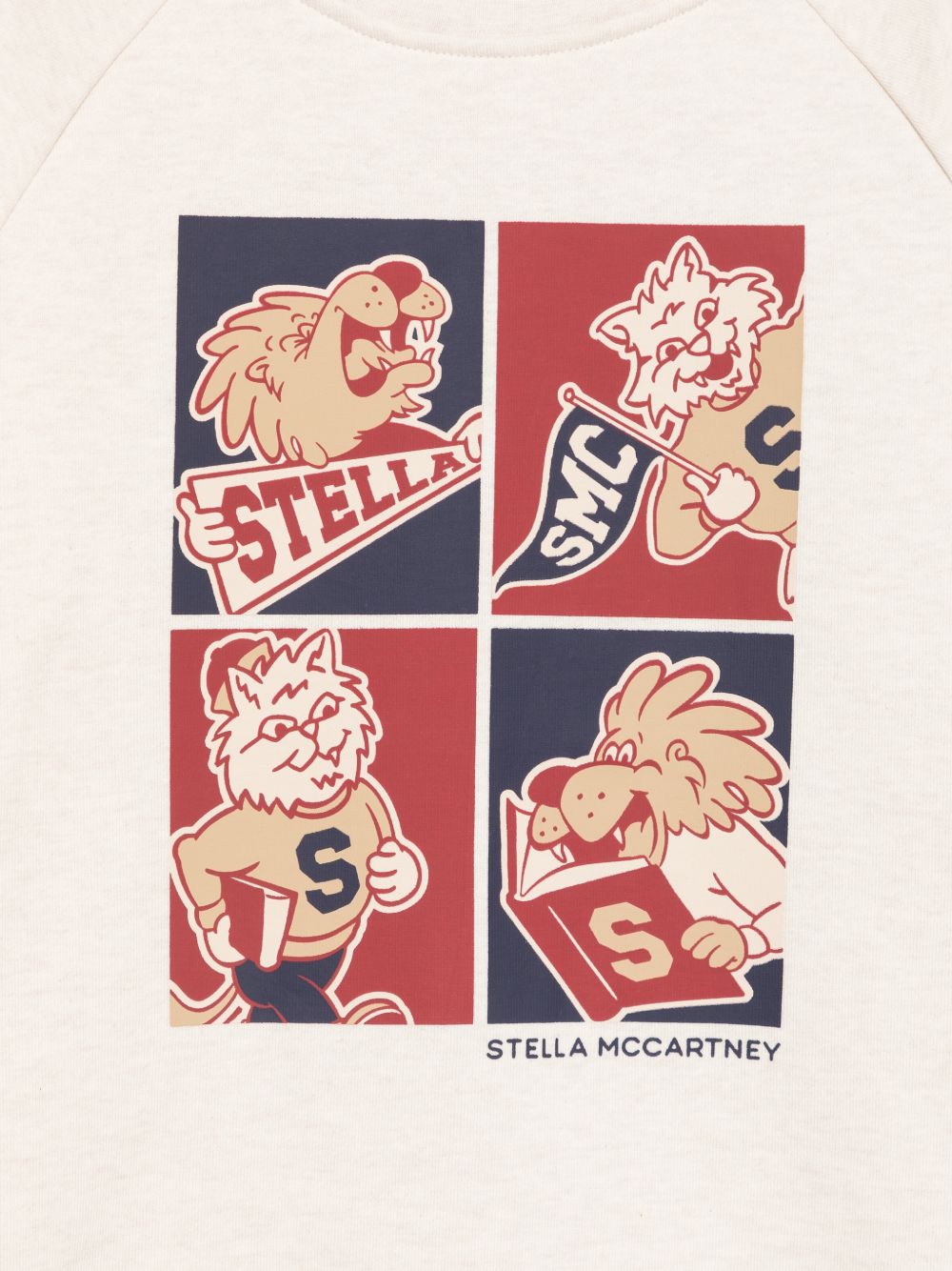 Felpa per bambino Stella McCartney Kids bianca con stampa grafica TZ4Q40 Z3059 870 STELLA McCARTNEY KIDS