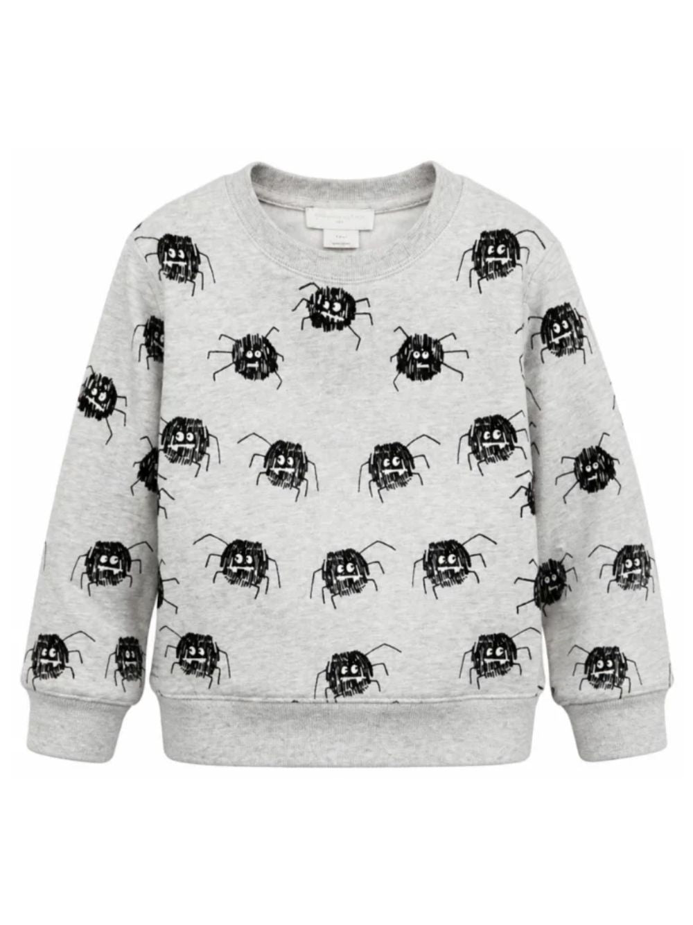 Felpa per bambino Stella McCartney Kids grigia con stampa ragnetti all-over TZ4R60 Z3962 807MC STELLA McCARTNEY KIDS