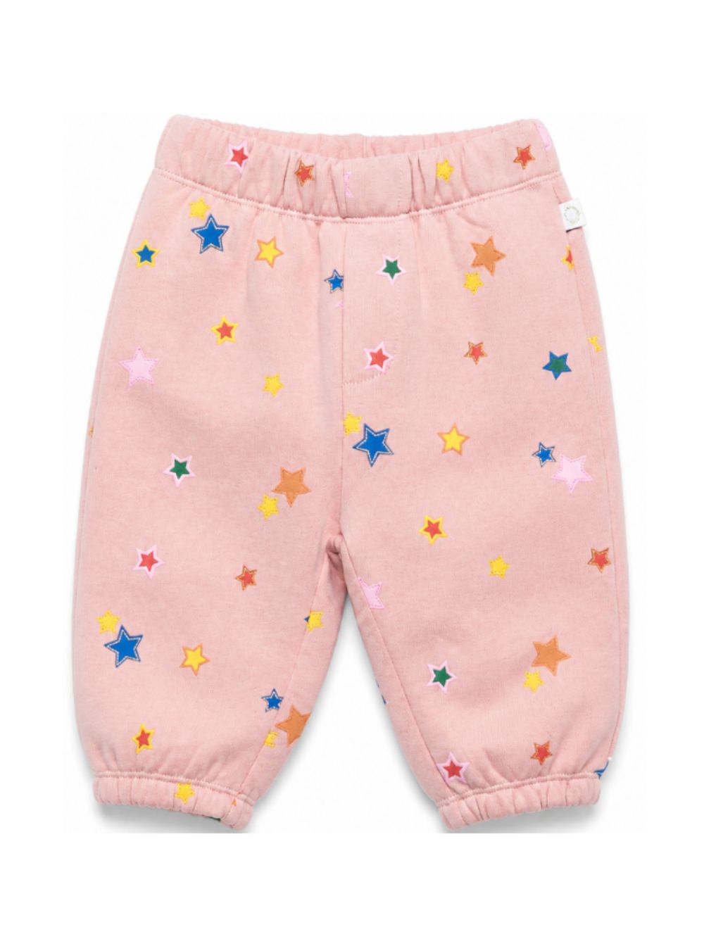 Pantaloni per neonato Stella McCartney Kids rosa con stampa grafica all-over TZ6030 Z4021 507MC STELLA McCARTNEY KIDS