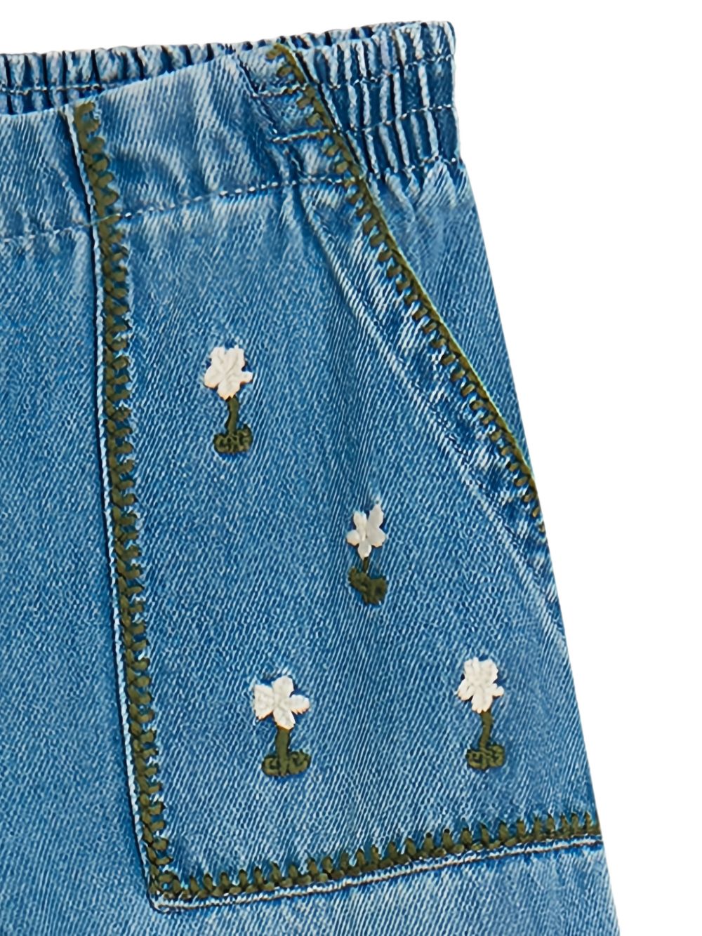 Jeans per bambina Stella McCartney Kids in denim a gamba ampia TZ6C00 Z0746 606 STELLA McCARTNEY KIDS