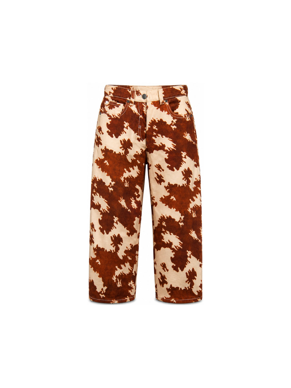 Pantaloni per bambina Stella McCartney Kids marrone a gamba ampia TZ6C20 Z3899 189MA STELLA McCARTNEY KIDS